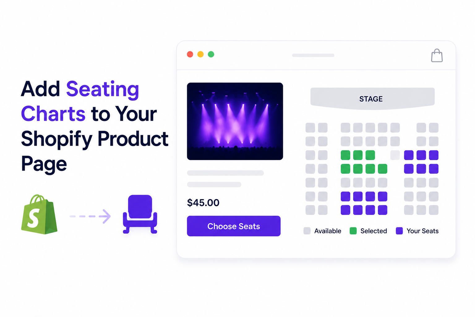 Add Seating Charts to Your Shopify Product Page: Reserved Seating for Shopify Events