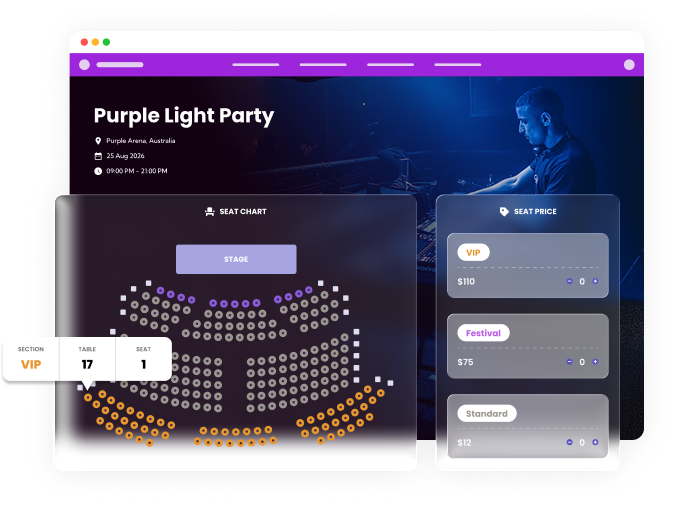 Seating Charts & Reserved Seating for Events | Ticket Spot